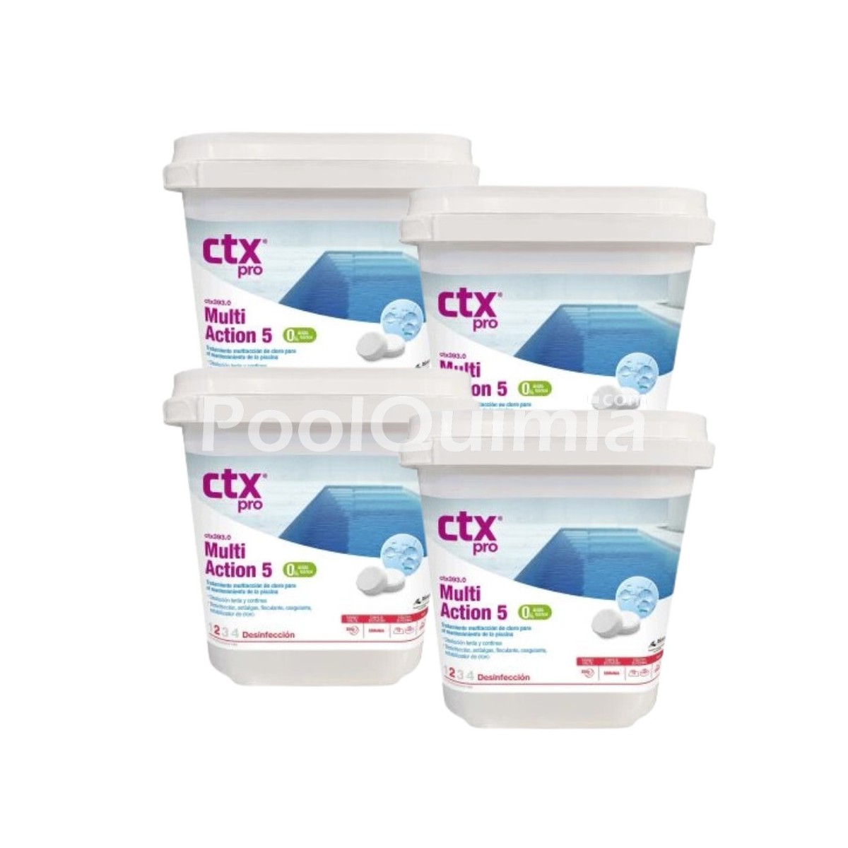 Clor Multiacció pastilles 250gr CTX-393 per a piscina